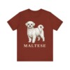 Maltese Lover Shirt, Vintage Dog Sketch Tee, Dog Lover Gift