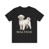 Maltese Lover Shirt, Vintage Dog Sketch Tee, Dog Lover Gift