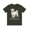 Maltese Lover Shirt, Vintage Dog Sketch Tee, Dog Lover Gift