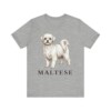 Maltese Lover Shirt, Vintage Dog Sketch Tee, Dog Lover Gift