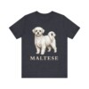 Maltese Lover Shirt, Vintage Dog Sketch Tee, Dog Lover Gift