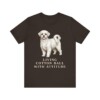 Maltese Humor Shirt, Vintage Dog Sketch Tee, Dog Humor Gift