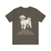 Maltese Humor Shirt, Vintage Dog Sketch Tee, Dog Humor Gift