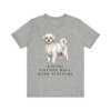 Maltese Humor Shirt, Vintage Dog Sketch Tee, Dog Humor Gift