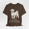 Maltese Humor Shirt, Vintage Dog Sketch Tee, Dog Humor Gift