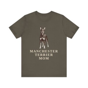 Manchester Terrier Mom Shirt, Vintage Dog Sketch Tee, Dog Mom Gift
