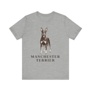 Manchester Terrier Lover Shirt, Vintage Dog Sketch Tee, Dog Lover Gift