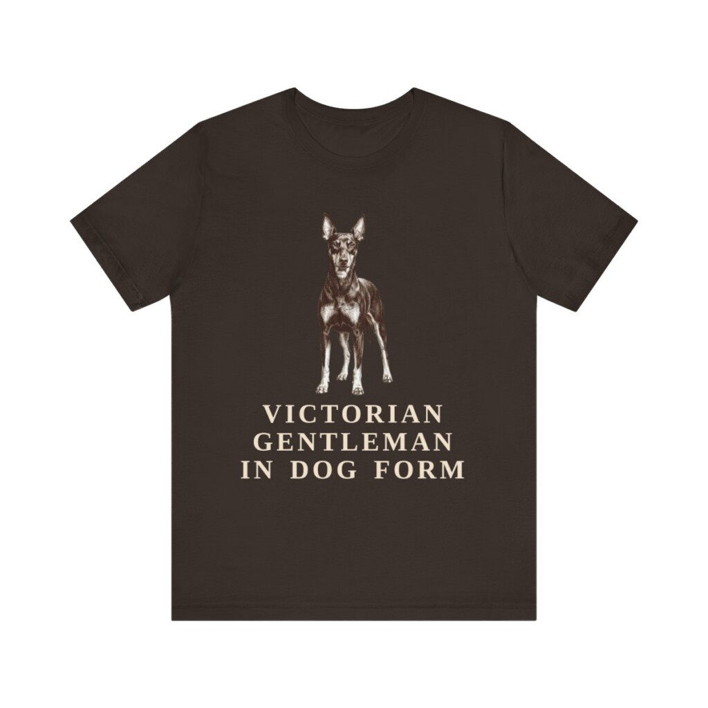 Manchester Terrier Humor Shirt, Vintage Dog Sketch Tee, Dog Humor Gift