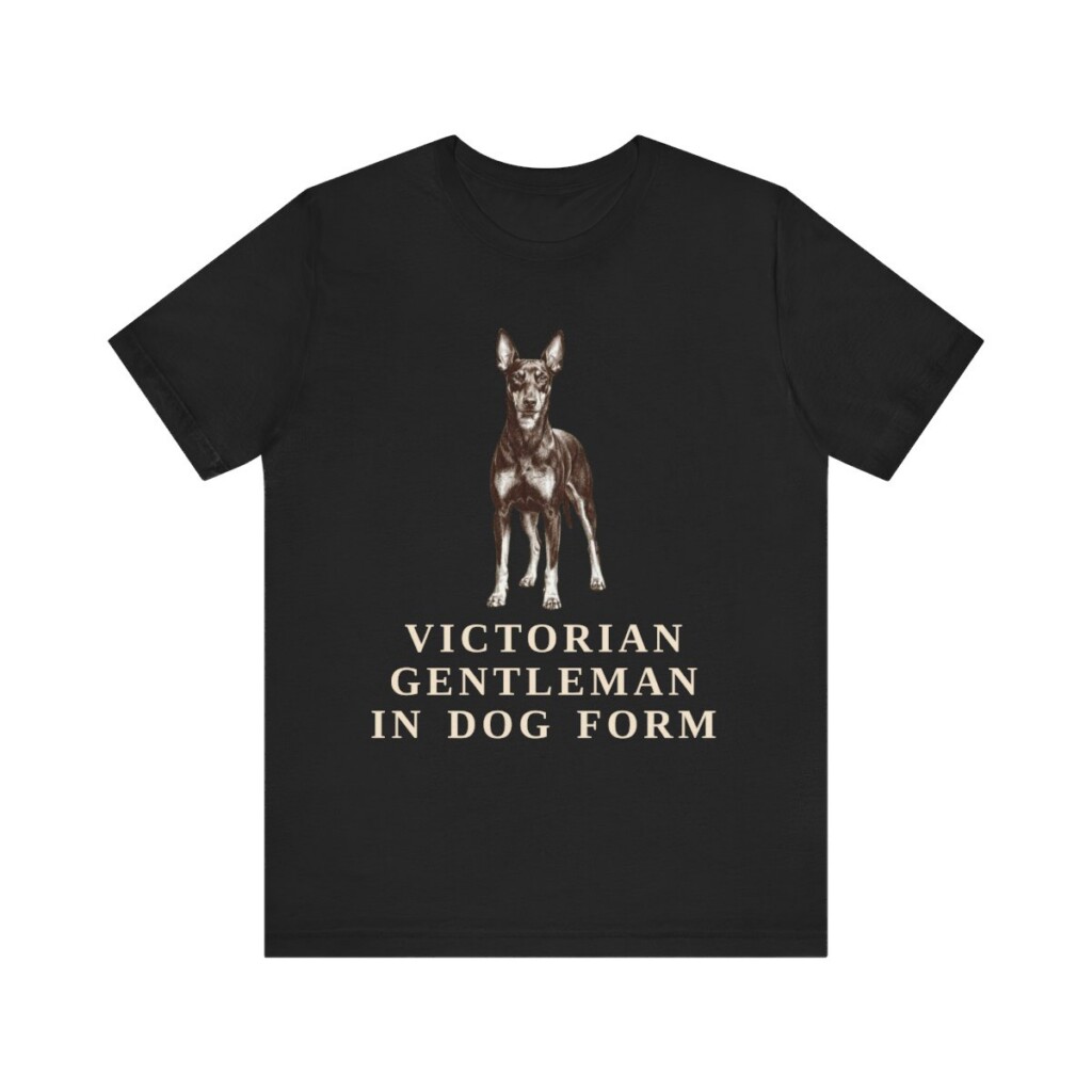 Manchester Terrier Humor Shirt, Vintage Dog Sketch Tee, Dog Humor Gift
