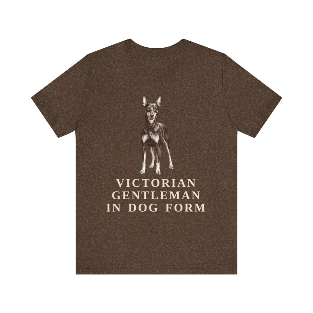 Manchester Terrier Humor Shirt, Vintage Dog Sketch Tee, Dog Humor Gift