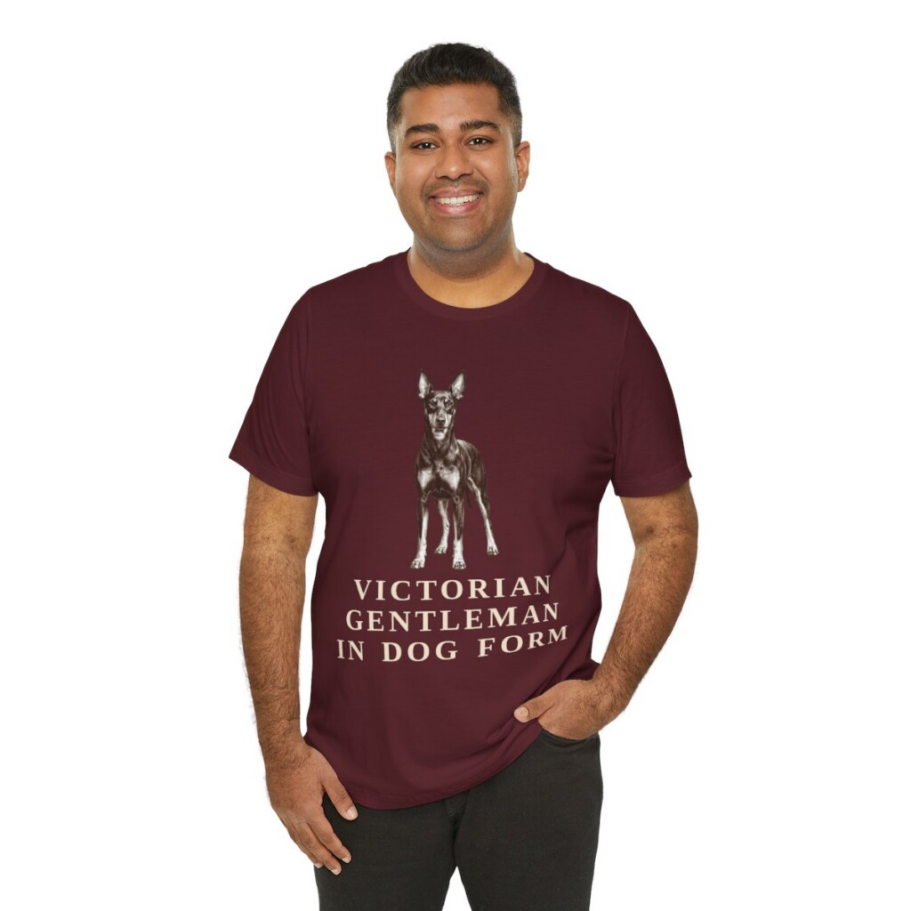 Manchester Terrier Humor Shirt, Vintage Dog Sketch Tee, Dog Humor Gift