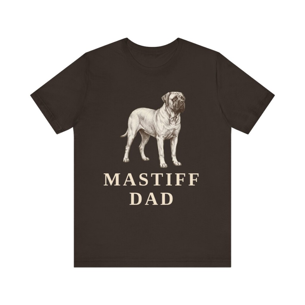 Mastiff Dad Shirt, Vintage Dog Sketch Tee, Dog Dad Gift Mastiff Dad Shirt, Vintage Dog Sketch Tee, Dog Dad Gift