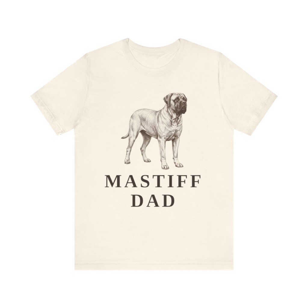 Mastiff Dad Shirt, Vintage Dog Sketch Tee, Dog Dad Gift Mastiff Dad Shirt, Vintage Dog Sketch Tee, Dog Dad Gift