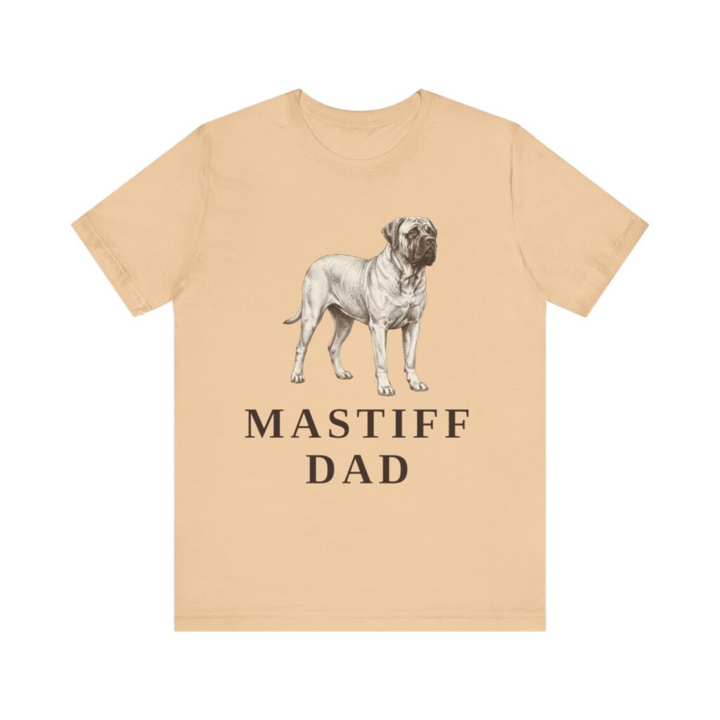 Mastiff Dad Shirt, Vintage Dog Sketch Tee, Dog Dad Gift Mastiff Dad Shirt, Vintage Dog Sketch Tee, Dog Dad Gift