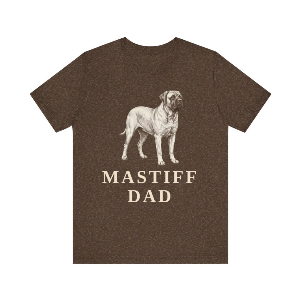 Mastiff Dad Shirt, Vintage Dog Sketch Tee, Dog Dad Gift Mastiff Dad Shirt, Vintage Dog Sketch Tee, Dog Dad Gift