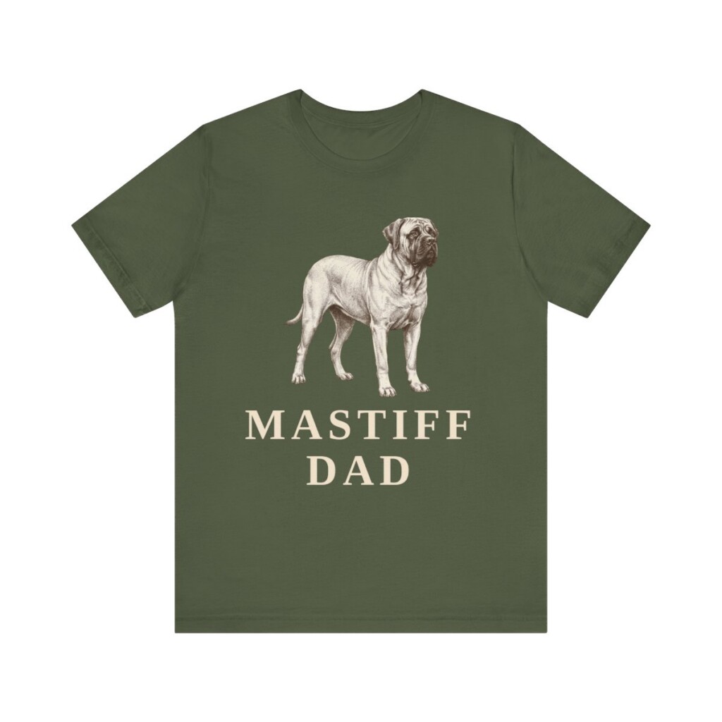 Mastiff Dad Shirt, Vintage Dog Sketch Tee, Dog Dad Gift Mastiff Dad Shirt, Vintage Dog Sketch Tee, Dog Dad Gift