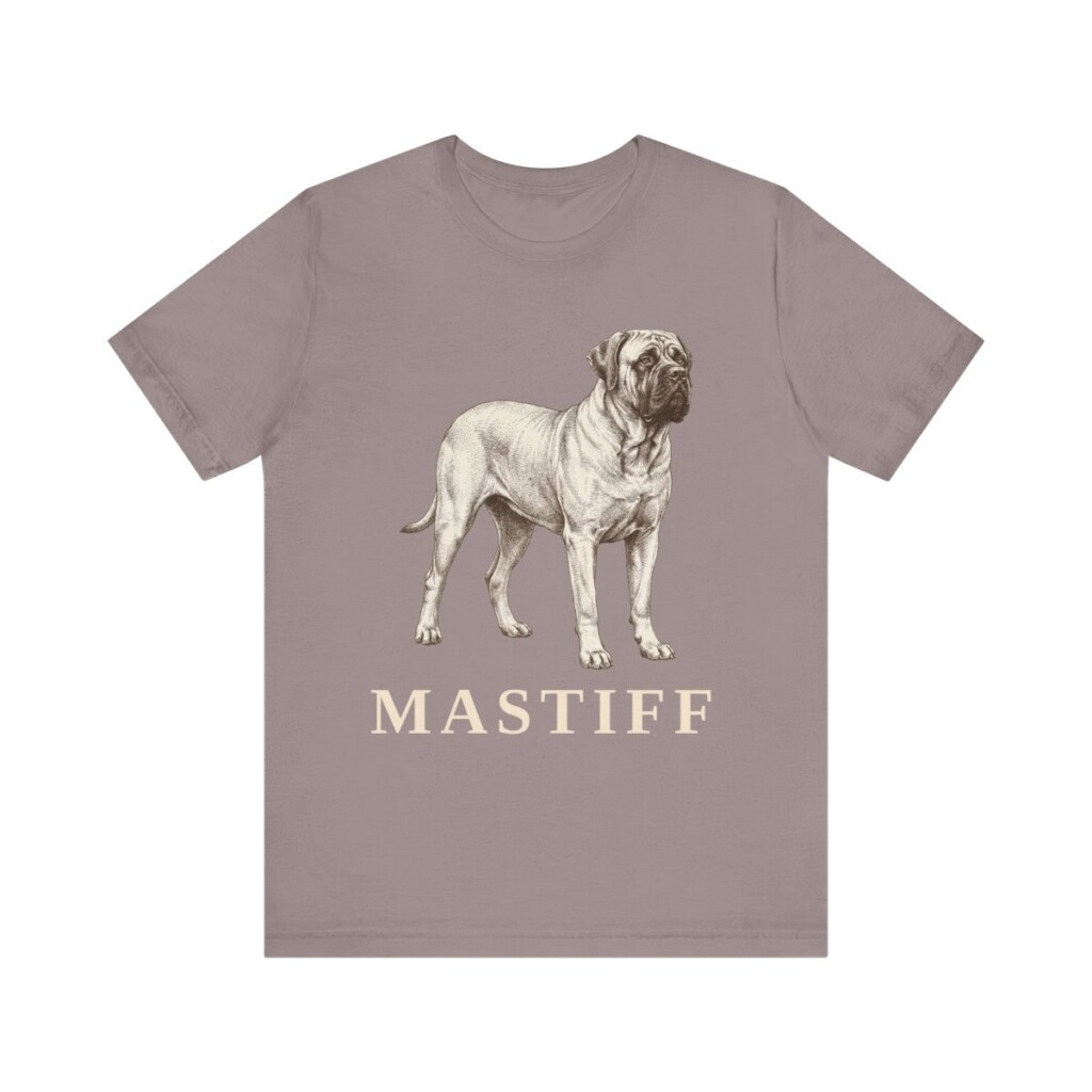 Mastiff Lover Shirt, Vintage Dog Sketch Tee, Dog Lover Gift