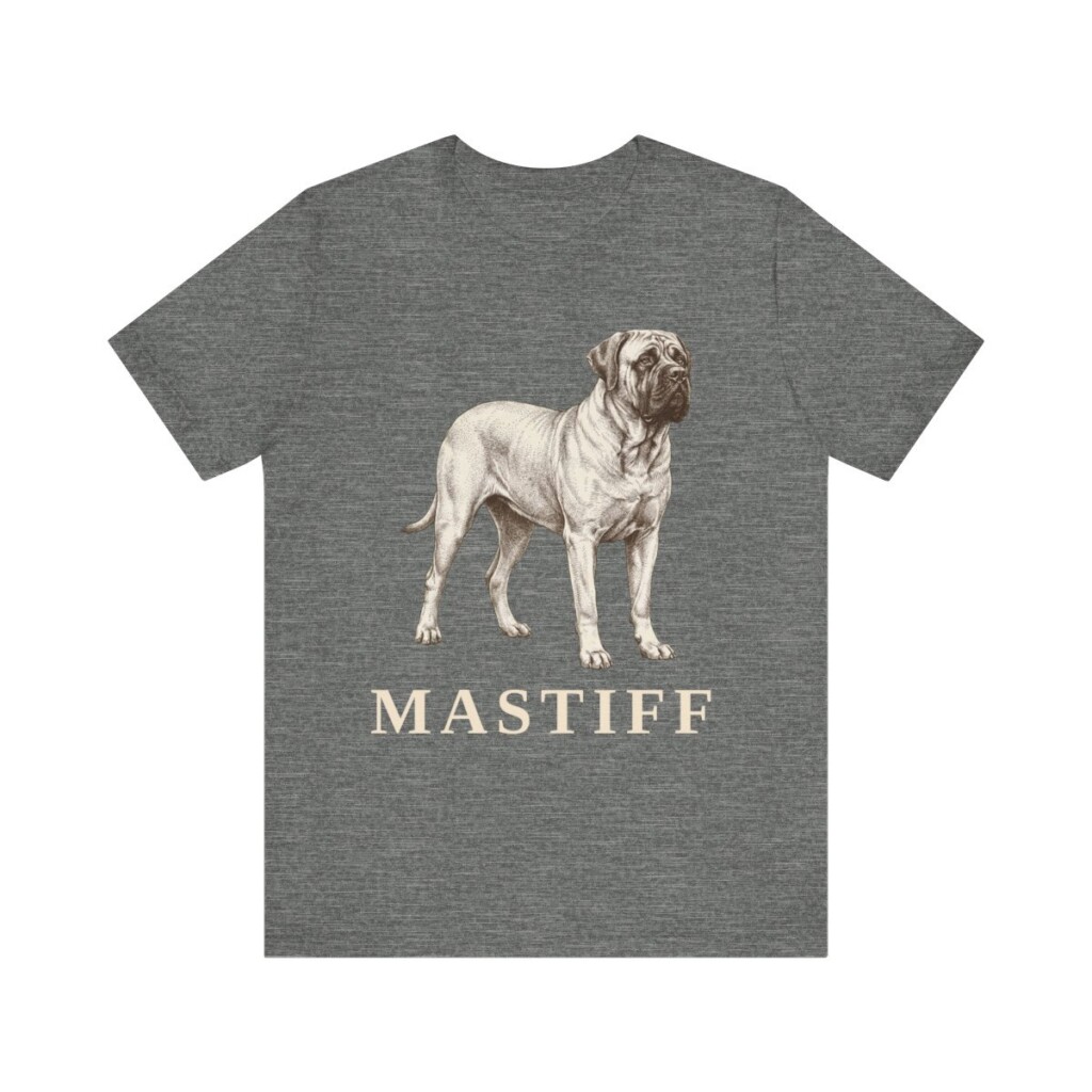 Mastiff Lover Shirt, Vintage Dog Sketch Tee, Dog Lover Gift