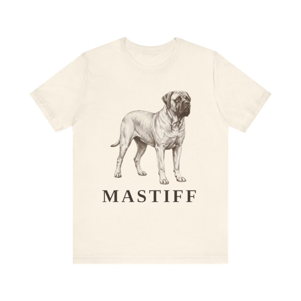 Mastiff Lover Shirt, Vintage Dog Sketch Tee, Dog Lover Gift