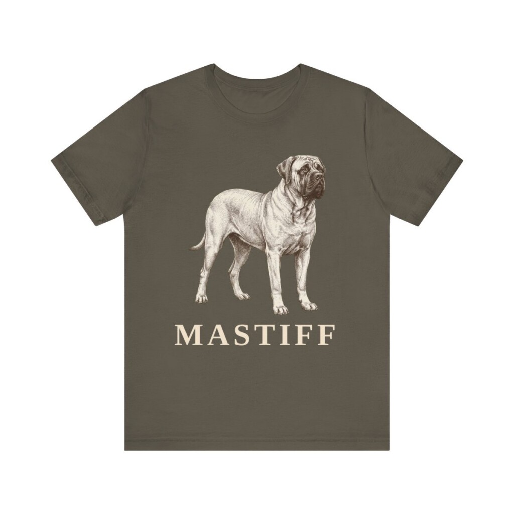 Mastiff Lover Shirt, Vintage Dog Sketch Tee, Dog Lover Gift