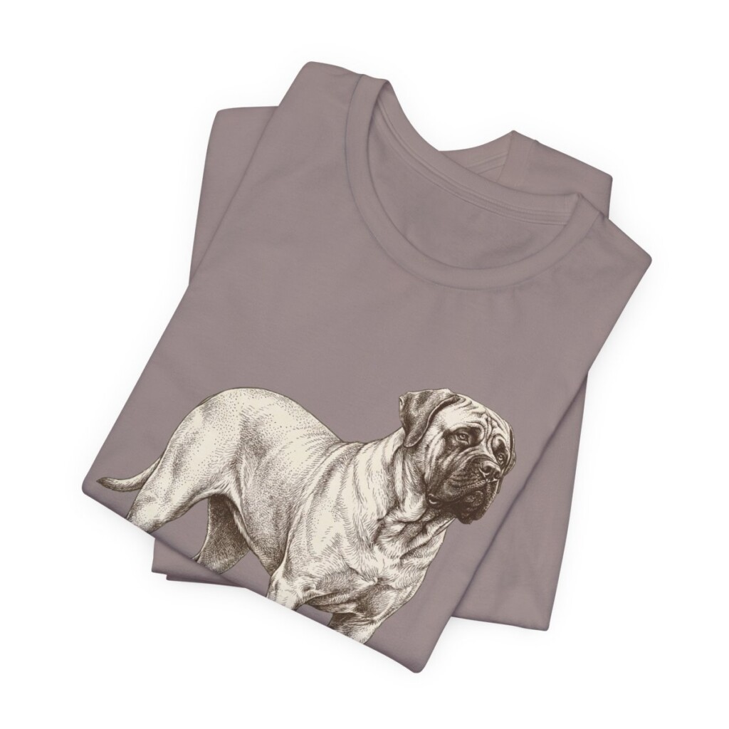 Mastiff Lover Shirt, Vintage Dog Sketch Tee, Dog Lover Gift