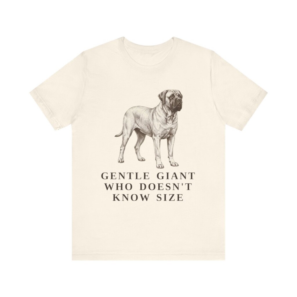 Mastiff Humor Shirt, Vintage Dog Sketch Tee, Dog Humor Gift