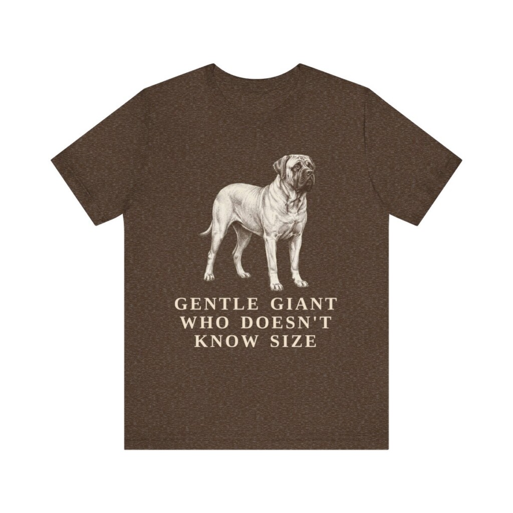 Mastiff Humor Shirt, Vintage Dog Sketch Tee, Dog Humor Gift