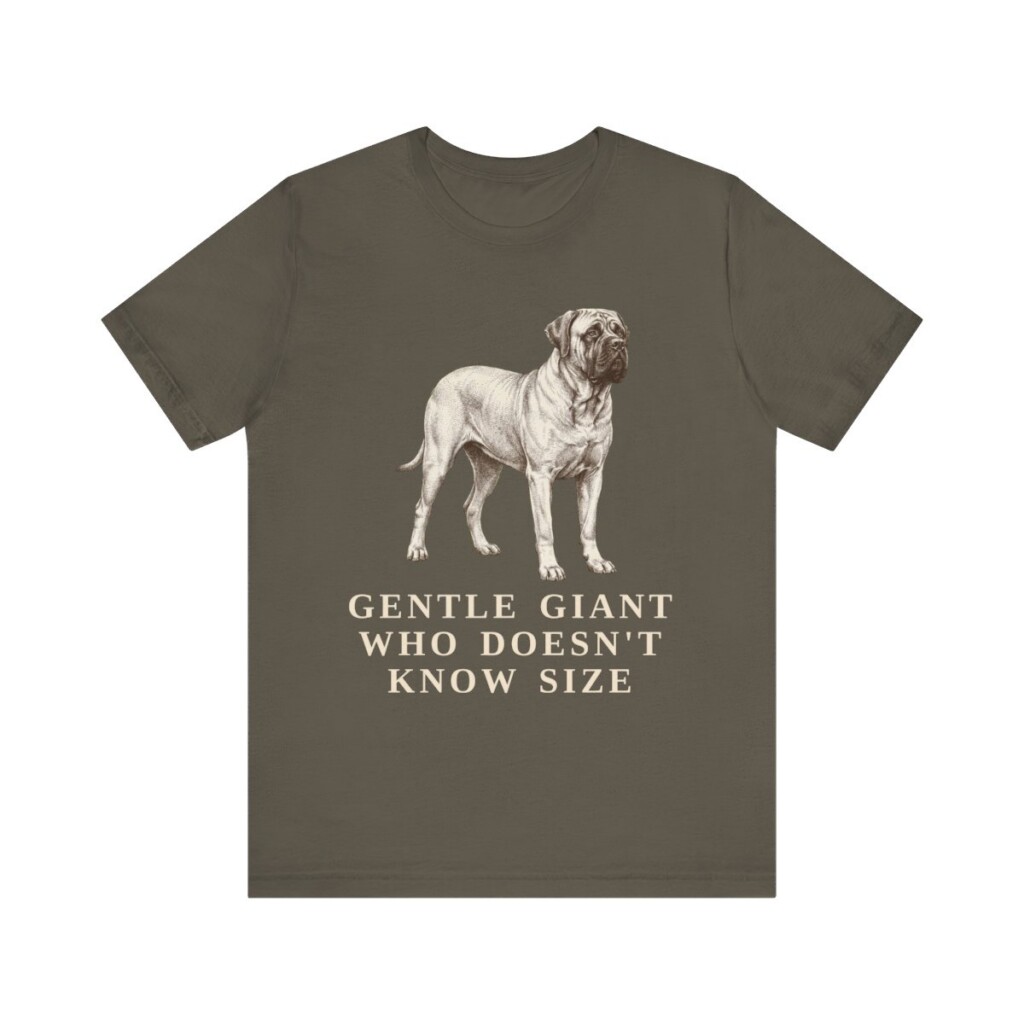 Mastiff Humor Shirt, Vintage Dog Sketch Tee, Dog Humor Gift