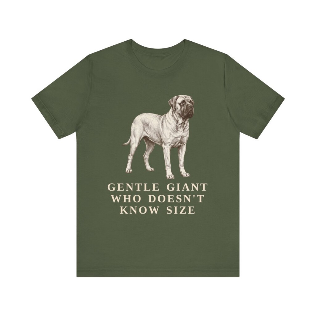Mastiff Humor Shirt, Vintage Dog Sketch Tee, Dog Humor Gift