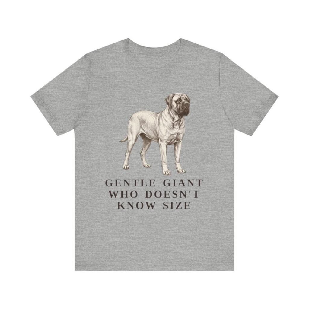 Mastiff Humor Shirt, Vintage Dog Sketch Tee, Dog Humor Gift