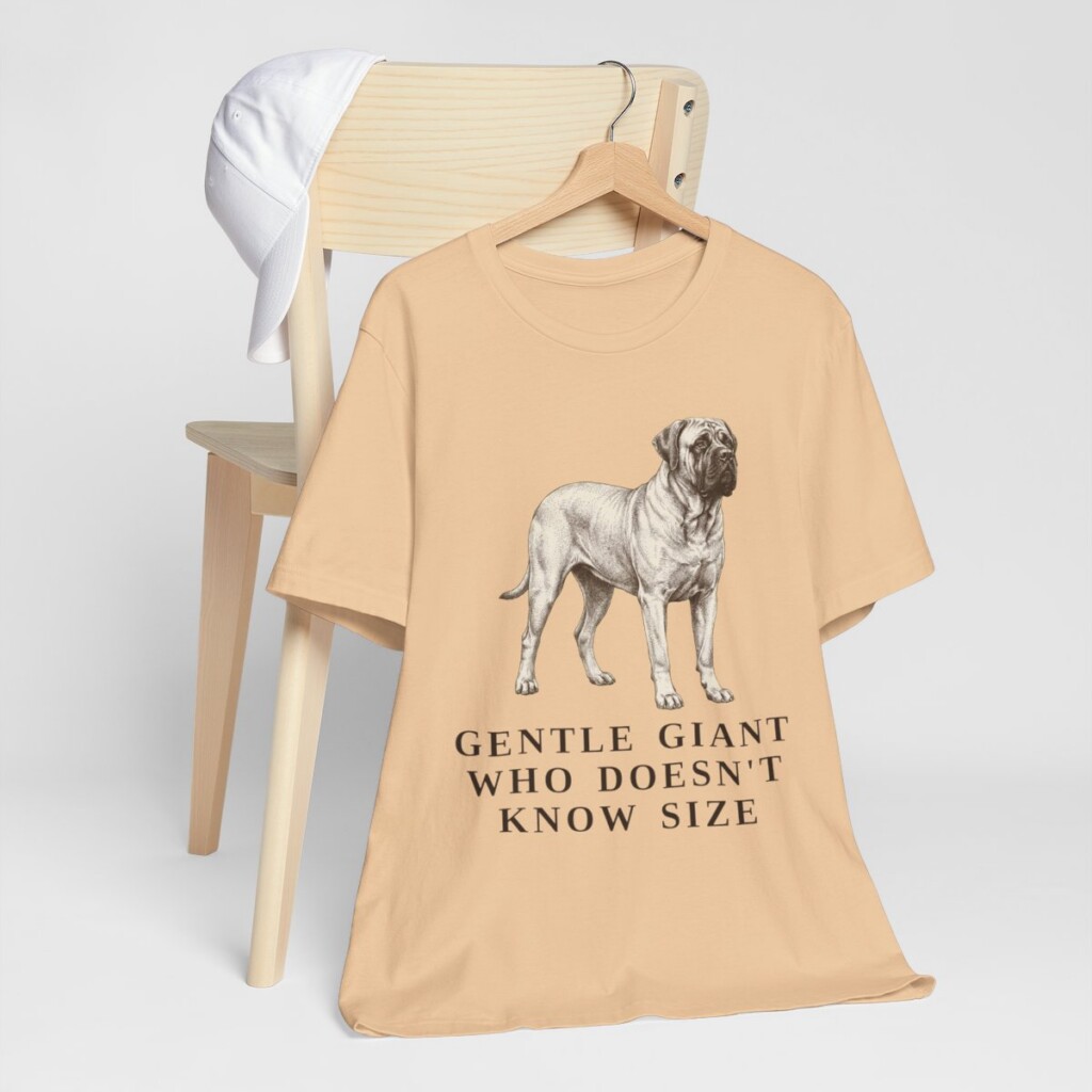 Mastiff Humor Shirt, Vintage Dog Sketch Tee, Dog Humor Gift