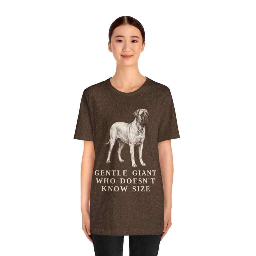 Mastiff Humor Shirt, Vintage Dog Sketch Tee, Dog Humor Gift