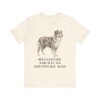 Miniature American Shepherd Dad Shirt, Vintage Dog Sketch Tee, Dog Dad Gift