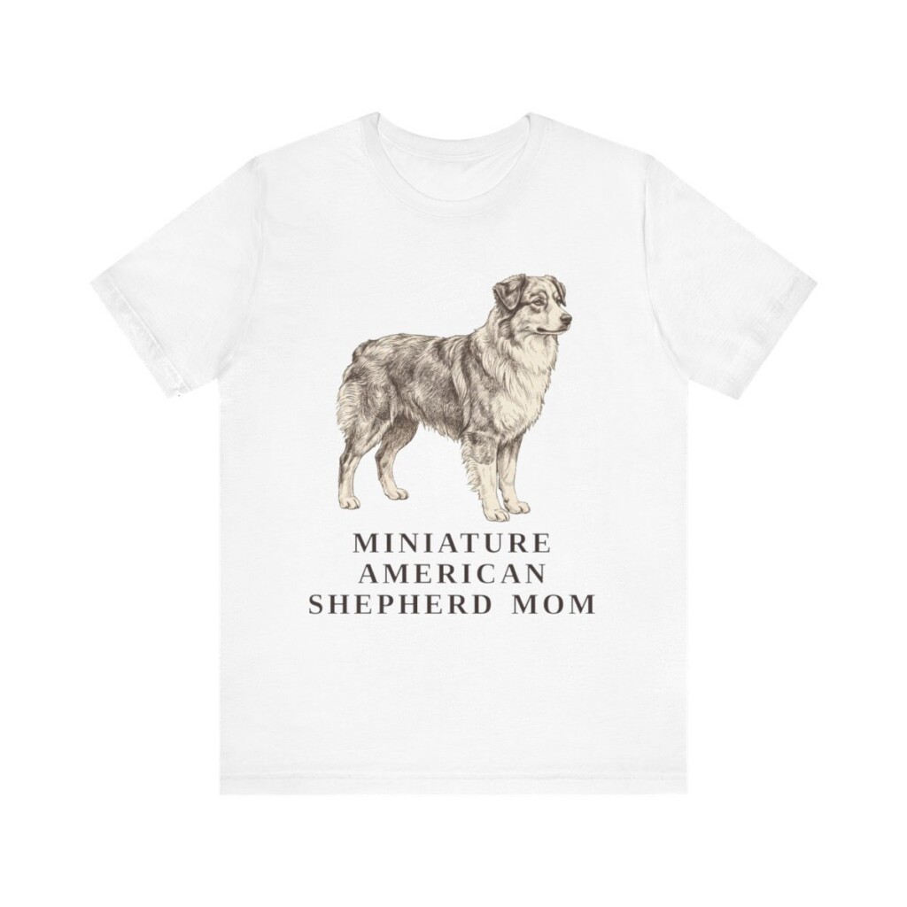Miniature American Shepherd Mom Shirt, Vintage Dog Sketch Tee, Dog Mom Gift