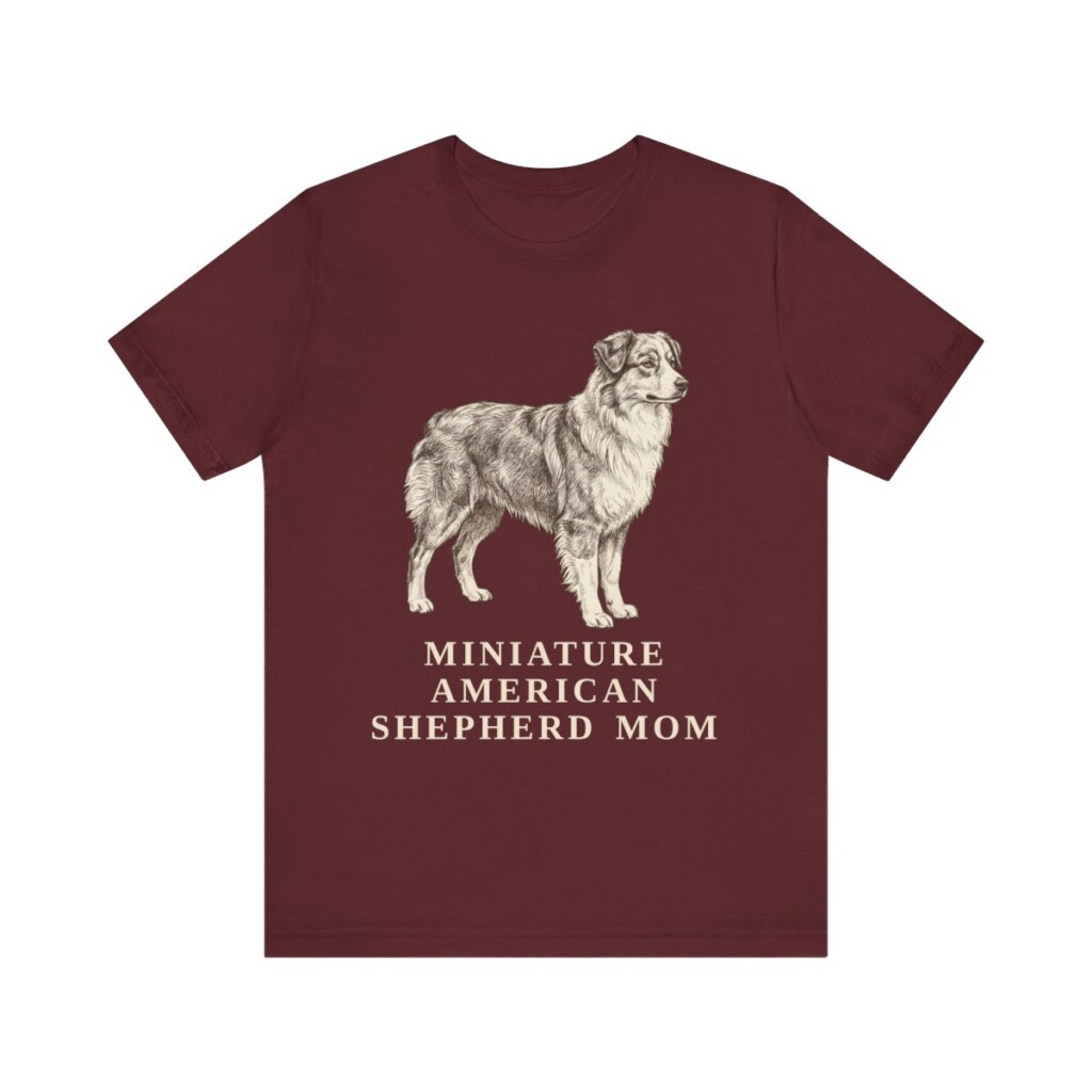 Miniature American Shepherd Mom Shirt, Vintage Dog Sketch Tee, Dog Mom Gift
