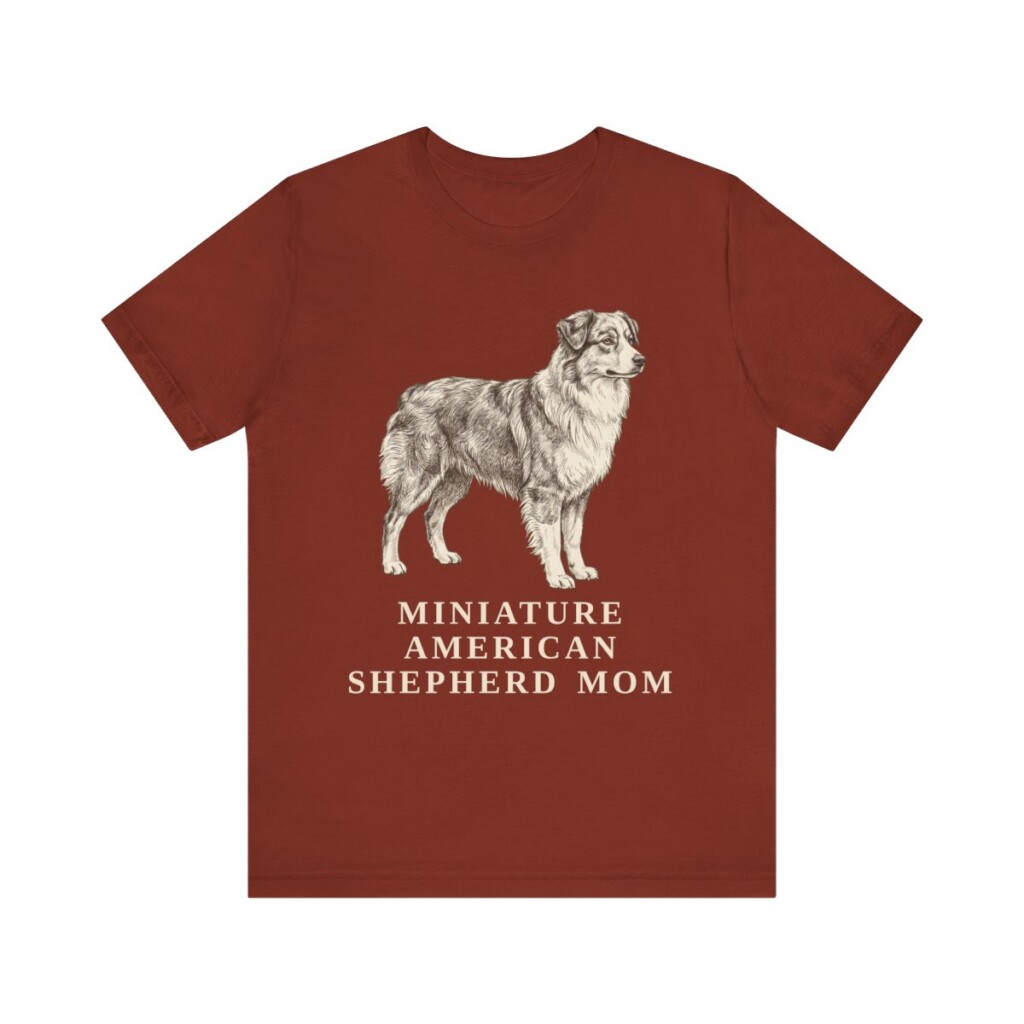 Miniature American Shepherd Mom Shirt, Vintage Dog Sketch Tee, Dog Mom Gift