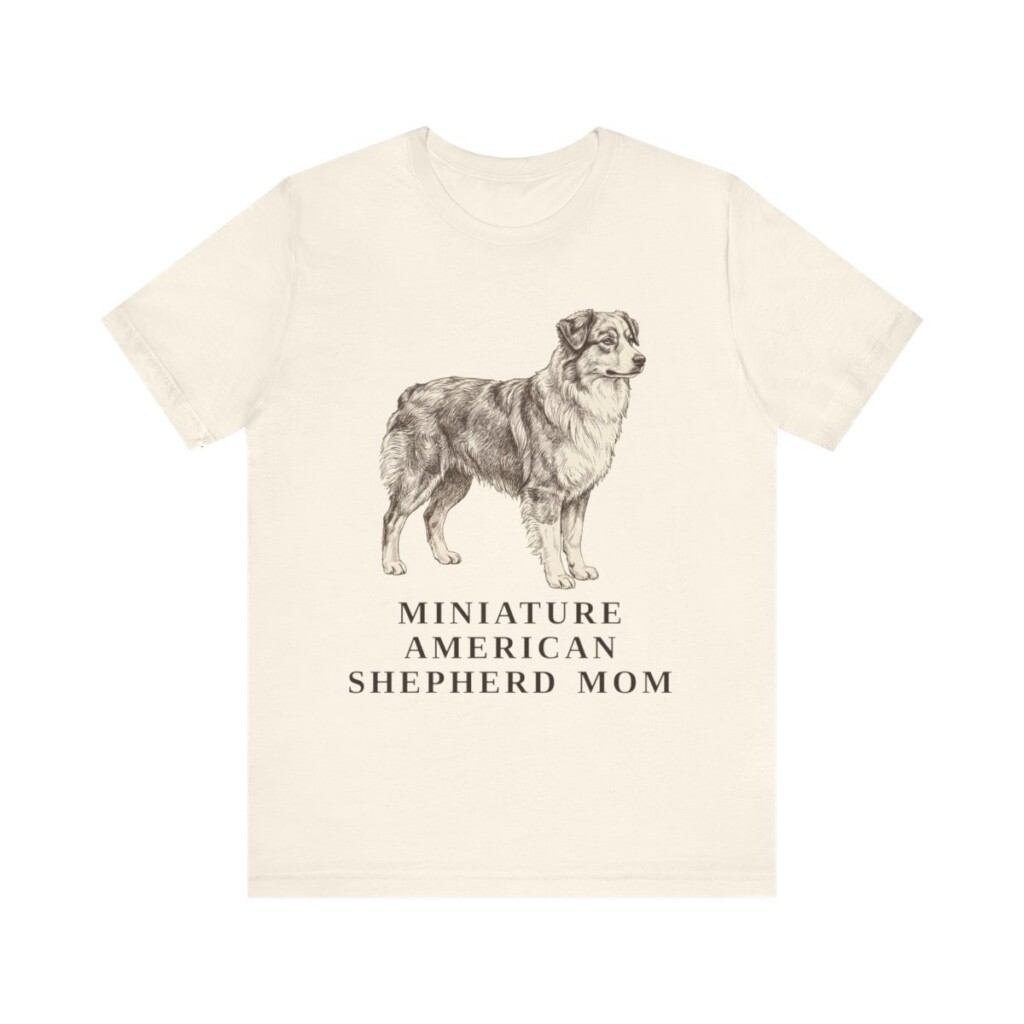 Miniature American Shepherd Mom Shirt, Vintage Dog Sketch Tee, Dog Mom Gift