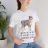 Miniature American Shepherd Lover Shirt, Vintage Dog Sketch Tee, Dog Lover Gift