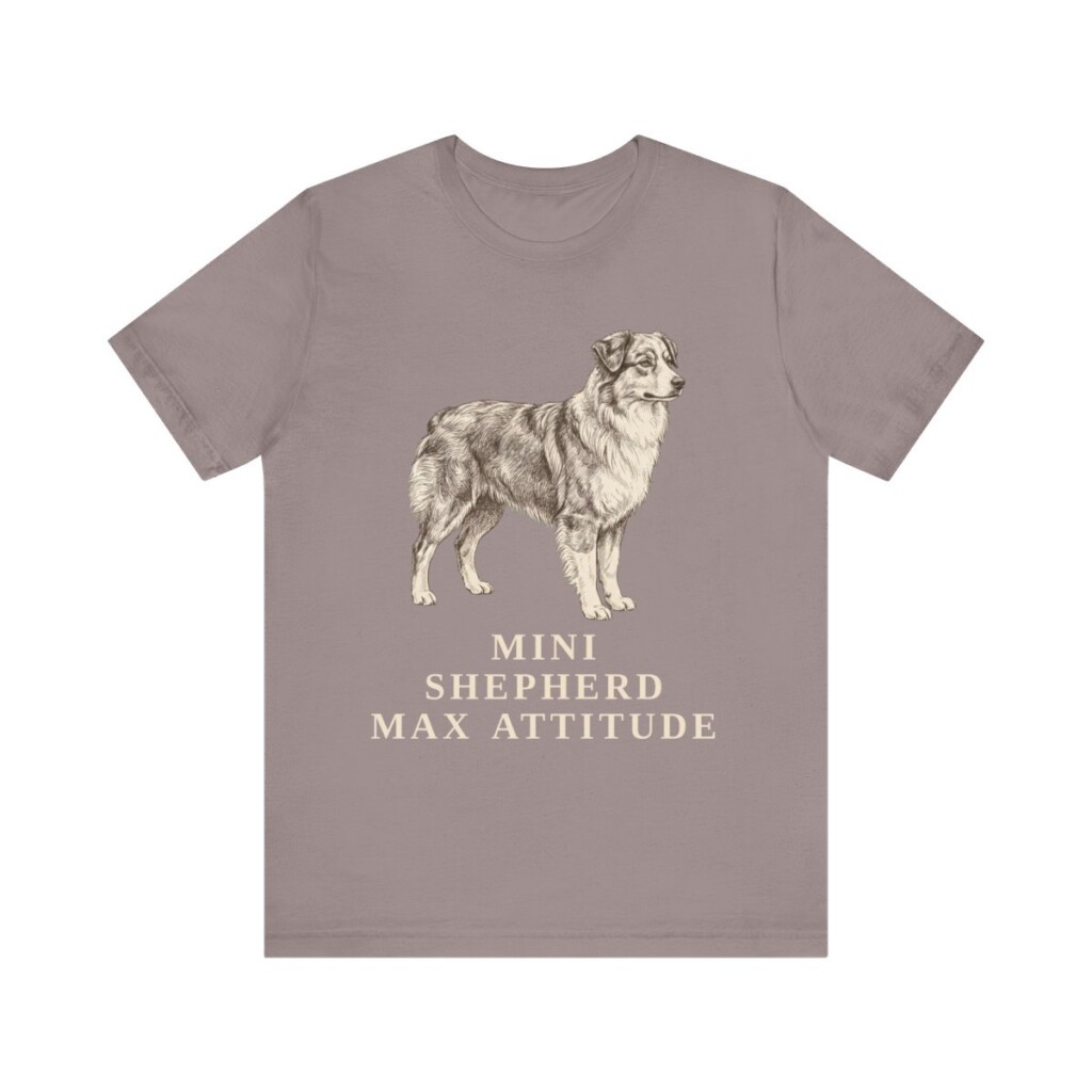 Miniature American Shepherd Humor Shirt, Vintage Dog Sketch Tee, Dog Humor Gift
