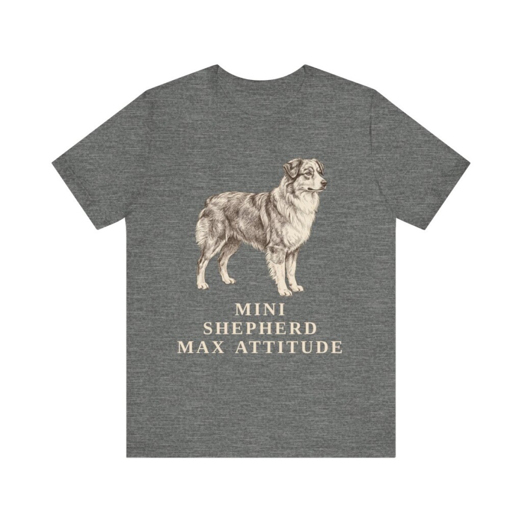 Miniature American Shepherd Humor Shirt, Vintage Dog Sketch Tee, Dog Humor Gift