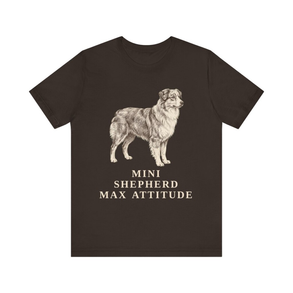 Miniature American Shepherd Humor Shirt, Vintage Dog Sketch Tee, Dog Humor Gift