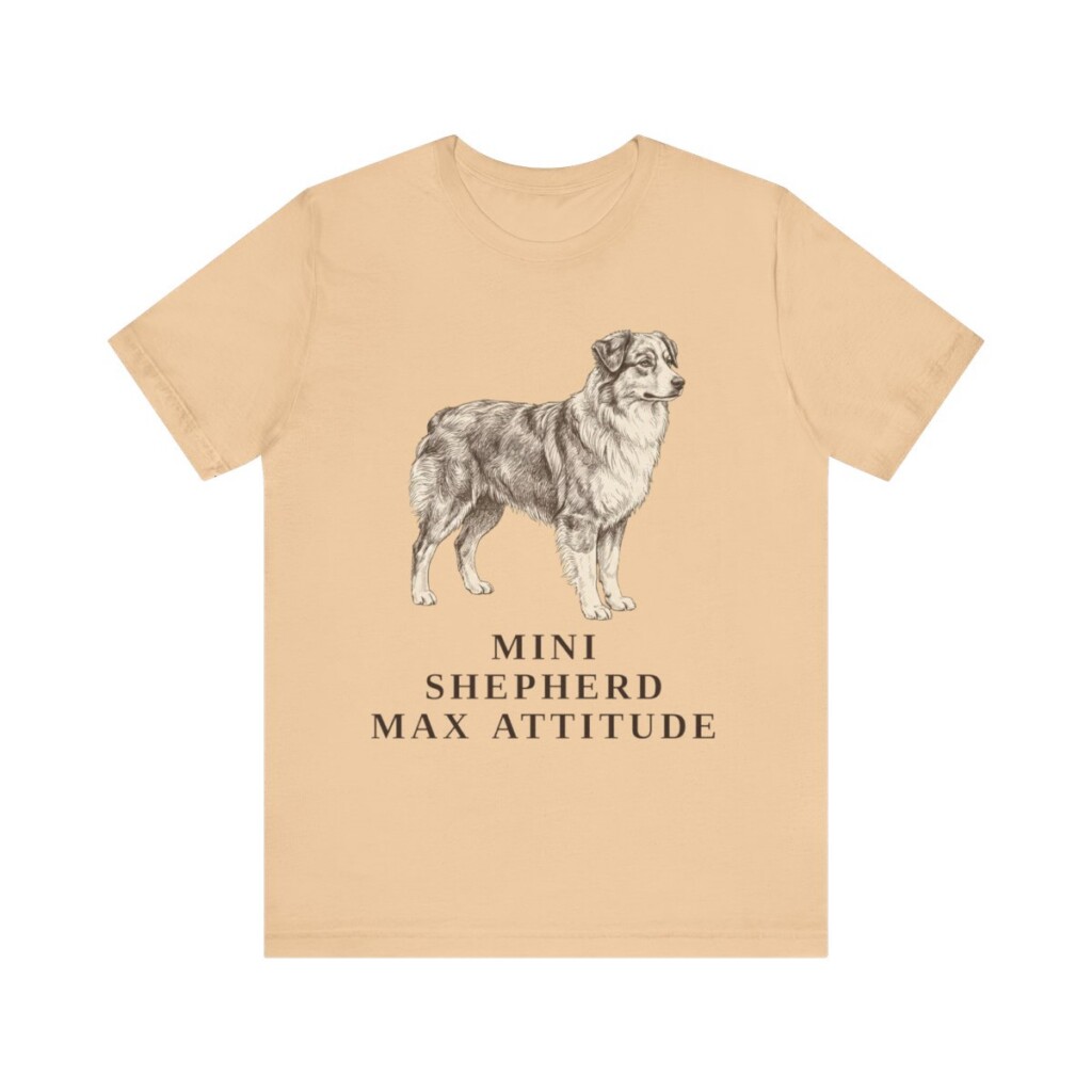 Miniature American Shepherd Humor Shirt, Vintage Dog Sketch Tee, Dog Humor Gift