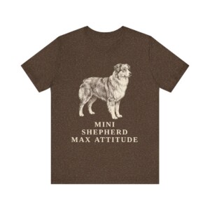 Miniature American Shepherd Humor Shirt, Vintage Dog Sketch Tee, Dog Humor Gift