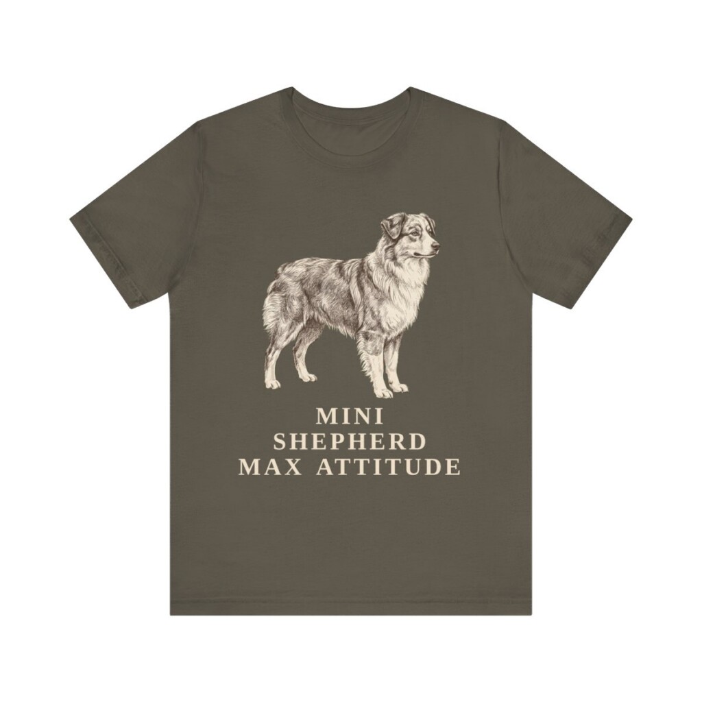 Miniature American Shepherd Humor Shirt, Vintage Dog Sketch Tee, Dog Humor Gift