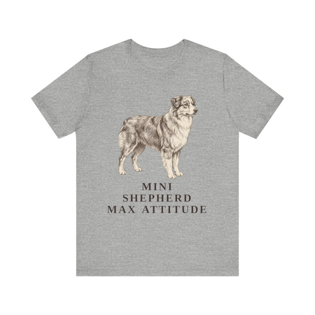 Miniature American Shepherd Humor Shirt, Vintage Dog Sketch Tee, Dog Humor Gift