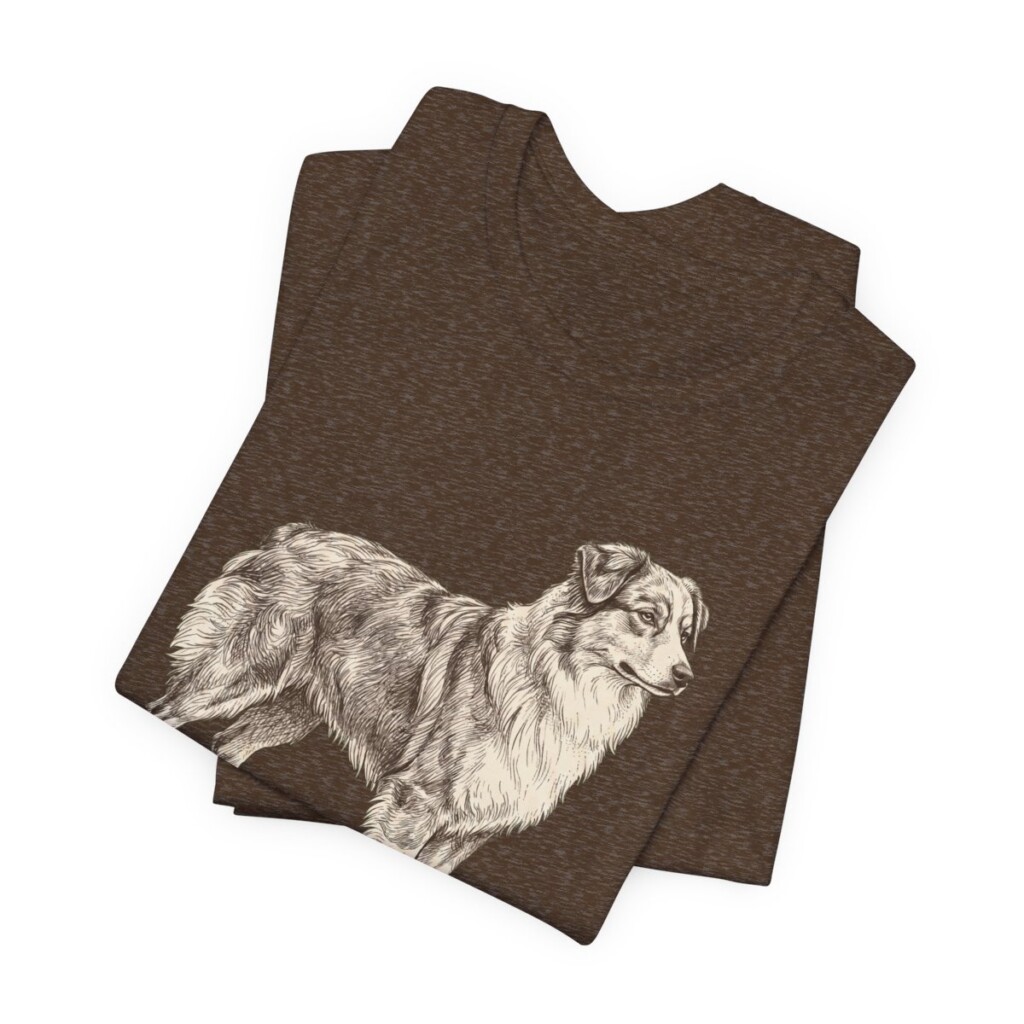 Miniature American Shepherd Humor Shirt, Vintage Dog Sketch Tee, Dog Humor Gift