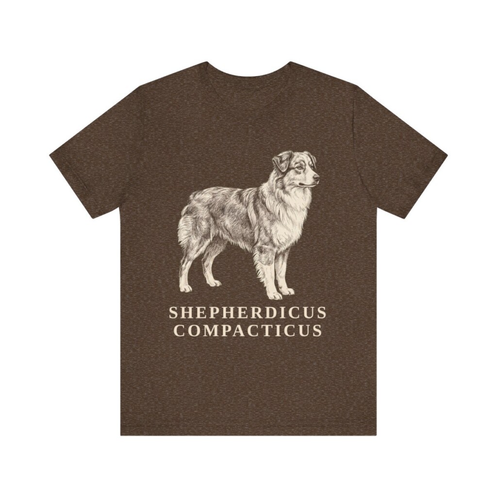 Miniature American Shepherd Latin Shirt, Vintage Dog Sketch Tee, Dog Latin Gift