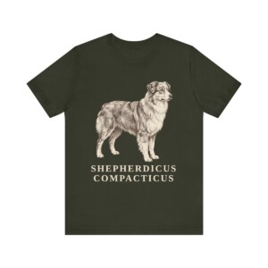 Miniature American Shepherd Latin Shirt, Vintage Dog Sketch Tee, Dog Latin Gift