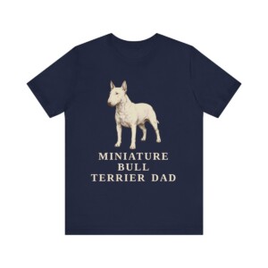 Miniature Bull Terrier Dad Shirt, Vintage Dog Sketch Tee, Dog Dad Gift