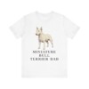 Miniature Bull Terrier Dad Shirt, Vintage Dog Sketch Tee, Dog Dad Gift